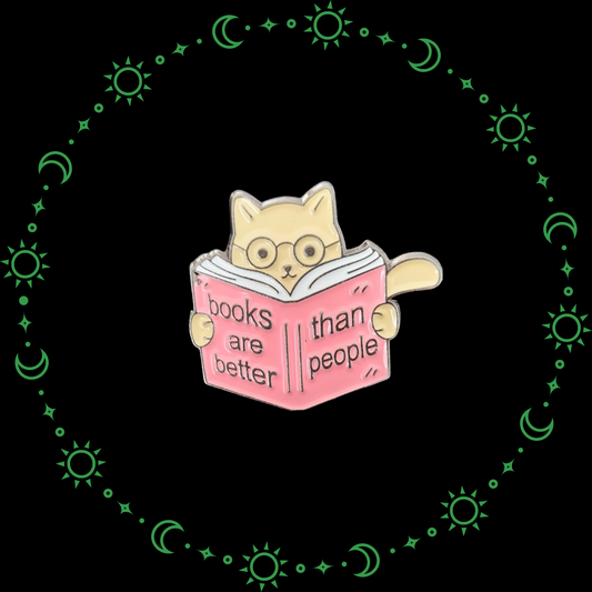 Books Are Better Than People Pin
